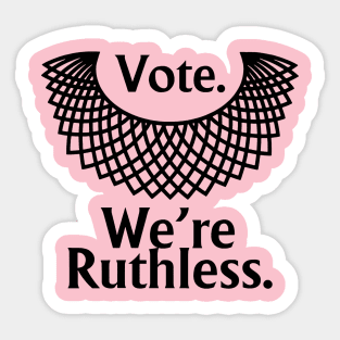 Vote Ruthless Sticker